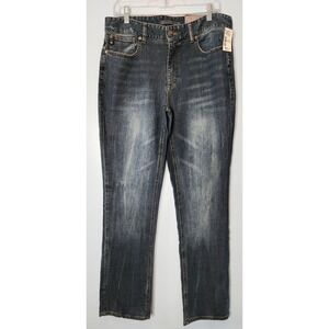 Joseph Abboud Denim Jeans Mens 32x32 Blue New Straight Leg Faded Stretch JAD-005